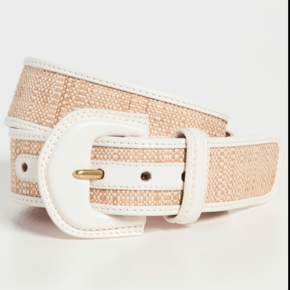 Zimmermann White and Tan Woven Belt